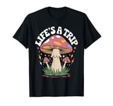 Trippy Pshychedelic Lifes Trip Mushroom Fungi Magic Hippie T-Shirt