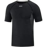 JAKO - T-Shirt Compression 2.0, Mixte, Noir, S