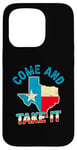 Coque pour iPhone 15 Pro Drapeau du Texas USA Independence Day Come And Take It