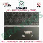 Replacement For Dell Chromebook 3100 2XD60 UK Layout Laptop Keyboard Black