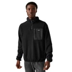 Regatta Mens Frankie Half Zip Fleece Jacket - Black - Size Medium