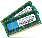 8GB Kit (2 x 4GB) PC3-8500S 1067MHz 1066MHz DDR3 204Pin CL7 1.5V d'ordinateur Portable Mémoire RAM(Q799)