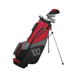 Wilson Golf Pro Staff SGI Half Set Uncut, Golf club set for Men, Right Handed, Suitable for Beginners and Advanced, Graphite, Red, WGG150002