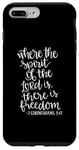 Coque pour iPhone 7 Plus/8 Plus Where The Spirit Of The Lord Is There Is There Is The Freedom Christian
