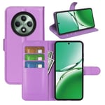 Oppo Reno 12F 5G      Pu Wallet Case    [Purple]