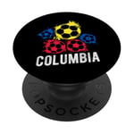 COLUMBIA Retro Colombia Soccer Athlete Football Sport PopSockets PopGrip Interchangeable