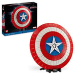 LEGO® Marvel 76262 Captain America's Shield, Avengers Model Kit för vuxna med Thor's Hammer Flerfärgad