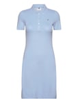 1985 Slim Pique Polo Dress Ss Kort Klänning Blue Tommy Hilfiger