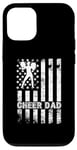 iPhone 12/12 Pro Cheer Dad Cheerleading American Flag Fathers Day Cheerleader Case