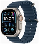 Apple Watch Ultra 2 GPS + Cellular 49mm Titanium Case with Blue Ocean Band