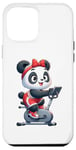 Coque pour iPhone 12 Pro Max Panda sur vélo d'appartement Gym Fitness Entraînement Sport