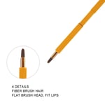 (Gold)Retractable Lip Brush Soft Hair Lip Gloss Cosmetic Brush Makeup Tool SG5