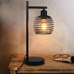 ZMH - Lampe de table de chevet vintage lampe à Lecture - noir Lampe de table au industriel design en métal - Douille E27 max.60W - pour Salon Chambre