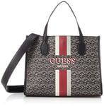 GUESS Silvana, Sac à Mixte, Logo Charbon, Taille Unique