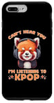 Coque pour iPhone 7 Plus/8 Plus Can't Hear You I'm Listening K-pop amateur de musique coréen panda