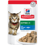 Kitten Chicken Ocean Fish Pouch - Wet Cat Food 48 x 85 g - Katt - Kattemat - Våtfôr - Hills Science Plan