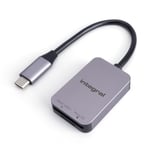 Integral Lecteur de Carte Mémoire à Double Emplacement UHS-II SD & microSD USB C 3.2 Gen-1 - Vitesse de Transfert Rapide de 5Gb/s, Plug & Play, Compatible avec Windows & Mac