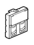 Legrand Dataudtag Mosaic for 2x KEYSTONE RJ45 2M