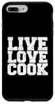 Coque pour iPhone 7 Plus/8 Plus Live Kitchen Love Cook Toque de chef 5 étoiles Cuisine