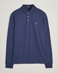 Polo Ralph Lauren Luxury Pima Cotton Long Sleeve Polo Navy Heather