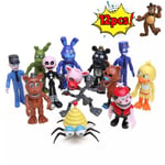 12 st Fem nätter på Freddy's FNAF Actionfigurer Dockspel Set XMAS Gift