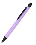 Stylo-Bille rétractable en Aluminium Violet - Recharge de Grande capacité Interchangeable - Couleur de l'encre Bleue - avec Toucher Doux - Stylo avec Stylet Tactile