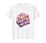 Treat Checker Funny Candy Food Munchies Halloween Snack Fun T-Shirt