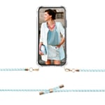 Boom iPhone 5/5S/SE skal med mobilhalsband- Rope MintWhite