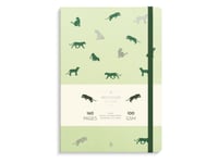 Notebook B5 Deluxe Green Panther, 160 Ark, Linjerat Papper, Inbunden