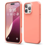 elago Compatible with iPhone 16 Pro Max Case, Premium Liquid Silicone Case, Full Body Protective Cover, Shockproof, Slim Phone Case, Anti-Scratch Soft Microfiber Lining, 6.9 inch (Pomelo Pink)