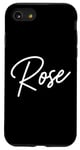 Coque pour iPhone SE (2020) / 7 / 8 Rose Nom Femme Mignon Fille Élégante Femme Amour Manuscrite