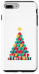 Coque pour iPhone 7 Plus/8 Plus Christmas Tree Joueur de Tennis de Table Ping Pong Raquette