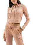 Juicy Couture Classic Velour Hoodie, Cafe Au Lait