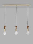 Swoon Franklin 3 Drop Bar Ceiling Light, Brass