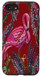 Coque pour iPhone SE (2020) / 7 / 8 Protective Phone Case with flamingo cage flower design