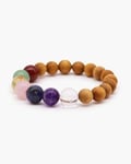 Armband Cedarwood & Seven Chakra Bangle