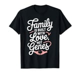 Family is Built with Love, Not Genes Adoption T-Shirt