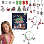 Christmas Gift Christmas Countdown Calendar Bracelet  Girls Women