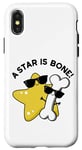 Coque pour iPhone X/XS Jeu de mots drôle A Star Is Bone