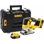 DCS334P1 Scie sauteuse 18V xr bl (1x5,0 Ah) en coffret tstak - Dewalt