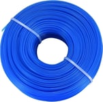 1,6mm x 100m Fil de Débroussailleuse, Bobine Fil Nylon pour Coupe Bordure, Ligne de Coupe-herbe Nylon Round Rope pour Tondeuse à Gazon électrique Débroussailleuse