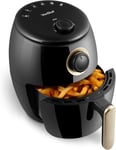 2L Compact Air Fryer Non-Stick Frying Rack Rapid Air Circulation Timer 1kw