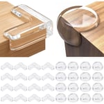 Houhence - Protection Coin de Table Bébé, 32 pcs Transparent Protege Coin de Table Protection Bebe Protection Angle Meuble Bebe Protection Angle de