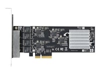 StarTech.com 4-Port 2.5Gbps NBASE-T PCIe Network Card, Intel I225-V Chip, Quad Port Computer Network Card, Multi-Gigabit NIC, PCI Express Server LAN Card, Desktop Ethernet Interface Card, PCI Express 2.0 (PR42GI-NETWORK-CARD) - Adaptateur réseau - PCIe 2