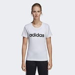 Adidas Women Design 2 Move Logo Short Sleeve T-Shirt - White, Large