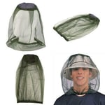 Elastic Midge Mosquito Head Net Hat Insect Fly Mesh Face Protect Travel Camping