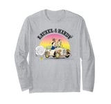 Laurel & Hardy Comic Book Driving Car Long Sleeve T-Shirt