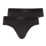 Jockey Kalsonger 2P Microfiber Air Brief Svart polyamid Medium Herr