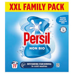 Persil Non Bio Washing Powder XXL Family Pack gentle next to sensitive skin for outstanding stain removal in cold washes 77 washes (3.85 kg)