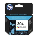 HP 304 Colour Ink Cartridge Blistered n9k05ae